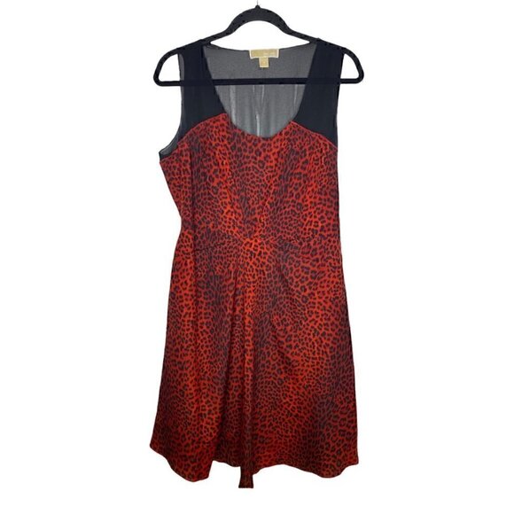 Michael Michael Kors Dress Size 10 Women's Animal Print Multicolor Sleeveless - Picture 1 of 5